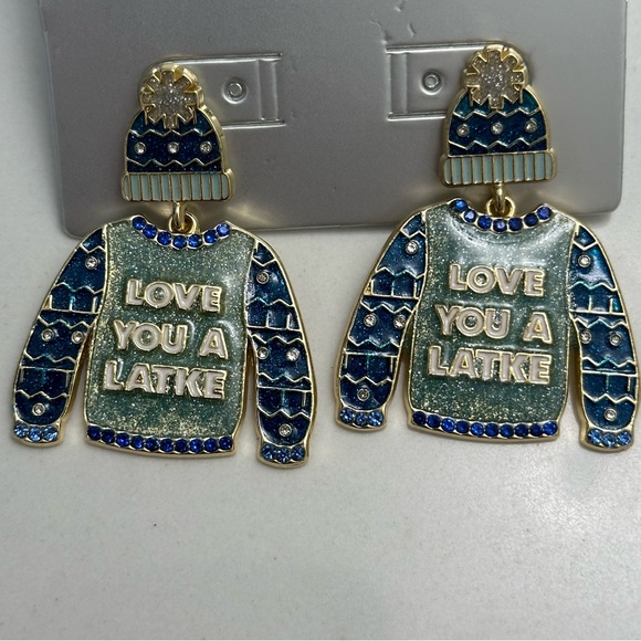 SUGARFIX x BaubleBar Holiday Earrings NWT - Picture 3 of 3